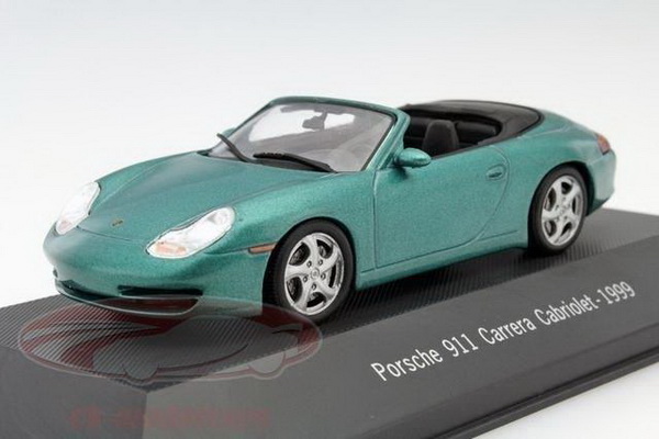 Модель 1:43 Porsche 911 Carrera 2 Cabrio (996) - green